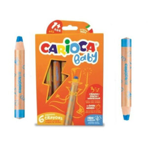 CRAYONES CARIOCA BABY X 6U. C/SACAPUNTAS (42817)