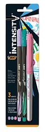 KIT INTENSITY BIC + MARCADORES PERMANENTE PASTEL X3U(9708341)