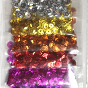LENTEJUELAS SIFAP COLORES BRILLANTES BLISTER X 9 BOLSAS DE 3GRS.