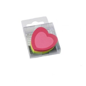 NOTAS ADHESIVAS INFO 50X50X 225HJS FLUO F/CORAZON/FLECHA/TELEFONO (5840/41/42-39)