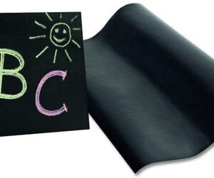 PIZARRA NEGRA 60 X 90 CM EN ROLLO PVC AUTOADHESIVO TIZA LAMA (6090NE)