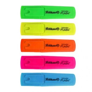 RESALTADOR PELIKAN FLASH X10U V/COLORES C/U (L041900410/20/30/40/50)