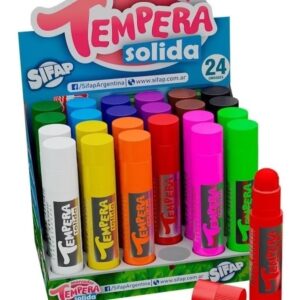 TEMPERA SIFAP SOLIDA X24 COLORES SURTIDOS (TEMPSOLDISPL)
