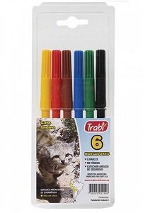 MARCADOR TRABI JUNIOR X6U. V/COLORES