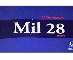 TALONARIO 1028 (8000) RECIBO MIGNON 30H