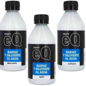 BARNIZ Y DILUYENTE EQ ARTE SATINADO AL AGUA 250CC