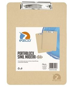 PORTA BLOCK EZCO A4 DE MADERA (305250-A4)