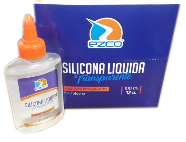 ADHESIVO EZCO SILICONA LIQUIDA X 100 ML C/U.