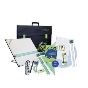 KIT TECNICO PIZZINI TABLERO 50X60 + ATRIL 6 POSICIONES + 12 ARTICULOS (7754F)