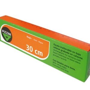 REGLA ESCOLAR PIZZINI X 30CM. CRISTAL (171230)
