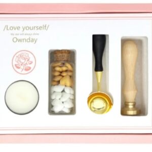 SET DE LACRE IBICO MANGO C/CUÑO/BASE/CUCHARA/PERLAS (659420)