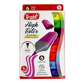 RESALTADOR TRABI HIGH TEXTER V/COLORES X8U. (TR35775)