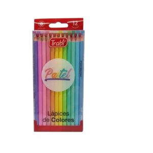 LAPIZ COLOR TRABI PASTEL LARGOS X12U. (TR7999)