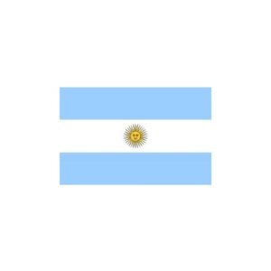 BANDERA DE TELA MILENIO ARGENTINA POLIESTER ALTA TENACIDAD 60X96 CM CON SOL (1103)