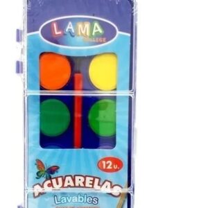 ACUARELA X 12 COLORES LAMA (TYA041)