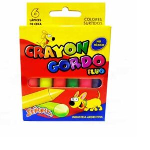 CRAYONES SEÑORITA X 6 GORDO FLUO