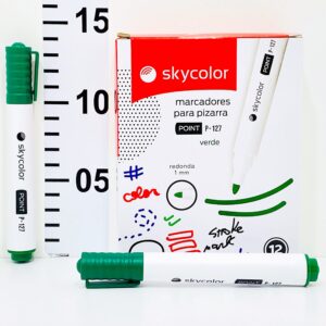 MARCADOR SKYCOLOR POINT P-127 P/PIZARRA X12U C/U V/COLORES (JJ205371G)