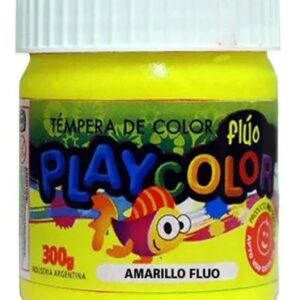 TEMPERA PLAYCOLOR POTE X 250G. FLUO