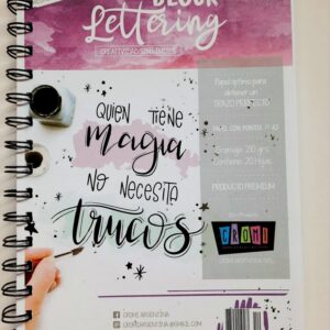 BLOCK LETTERING CROMI A5 210 GR X 20H. ESPIRALADO