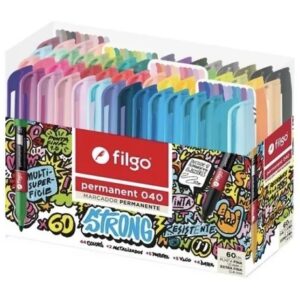 MARCADOR FILGO 040 ESTUCHE X60U. STRONG SURTIDOS (PM040-E60-SURTIDOS)