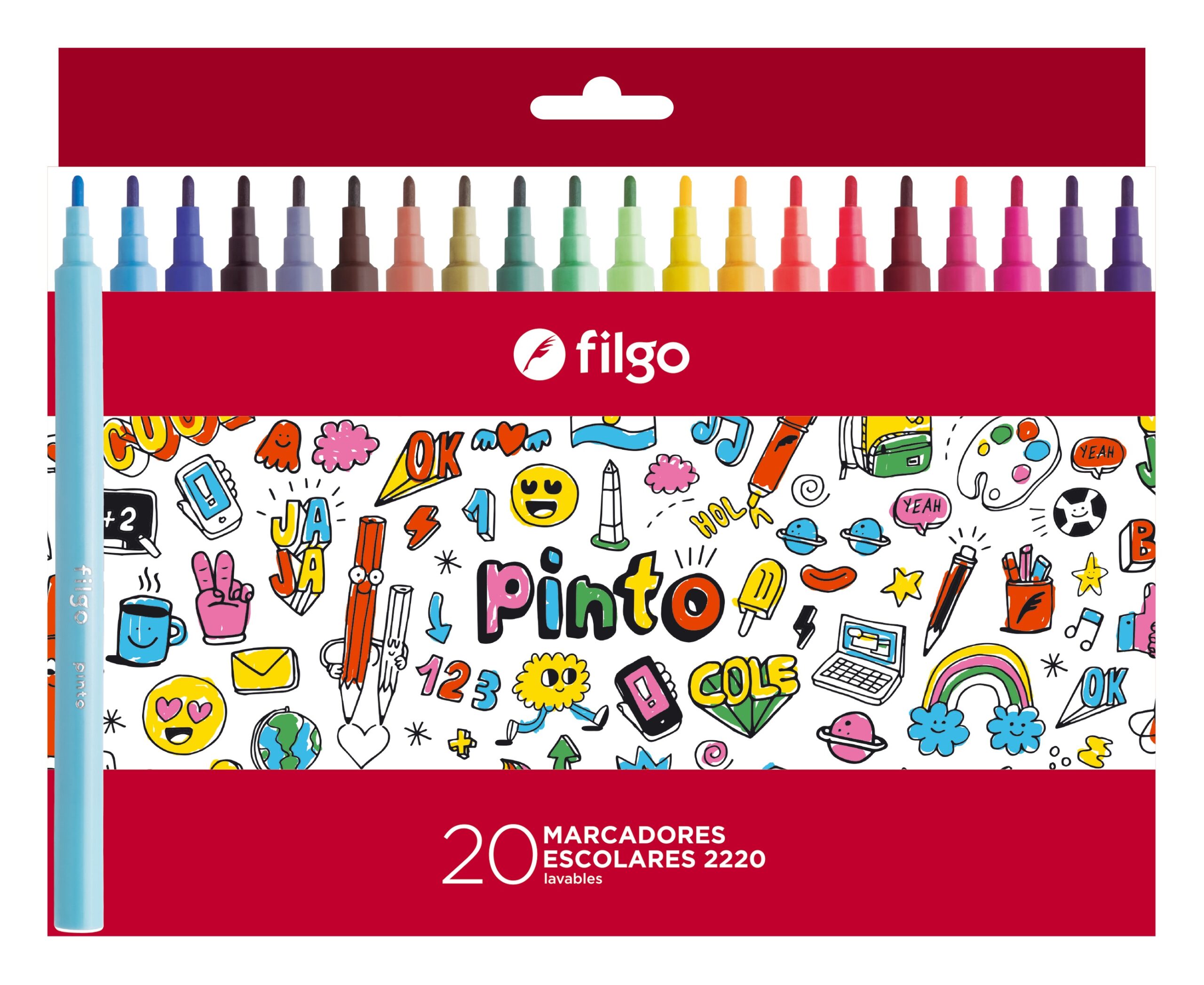 MARCADOR ESCOLAR FILGO V/COLORES X20U (CM2220-E20-SUR)