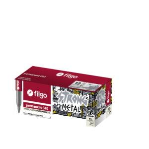 MARCADOR FILGO 040 PERMANENTE PUNTA FINA METALIZADO ORO/PLATA (PM040-C12-053)