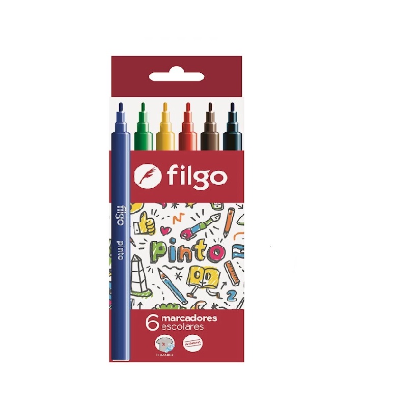 MARCADOR ESCOLAR FILGO V/COLORES X6U (CM2220-E6-SUR)