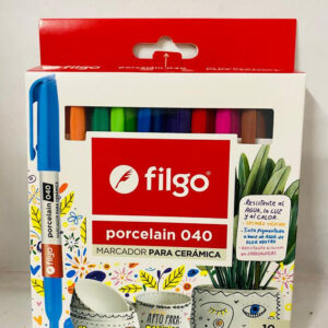 MARCADOR FILGO P/CERAMICA PORCELAIN 040 ESTUCHE X 10U. (PCN040-E10-SUR)