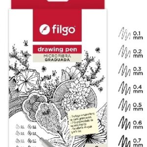 MICROFIBRA FILGO DRAWING PEN ESTUCHE X 8 SURTIDO (DR-E8-SUR)