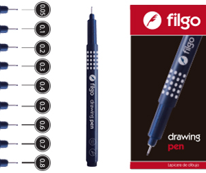 MICROFIBRA FILGO DRAWING PEN V/MEDIDAS (DR-1001-0.1 A 1.0)