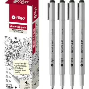 MICROFIBRA FILGO DRAWING PEN X4U. SURTIDO (DR-E4-SUR)
