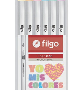 MICROFIBRA FILGO LINER 038 0.4MM X6U. PINK UP! (L38-E6-PINK)