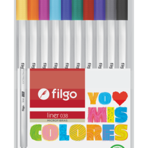 MICROFIBRA FILGO LINER 038 ESTUCHE X 10 COLORES SURTIDOS (L38-E10-SUR)
