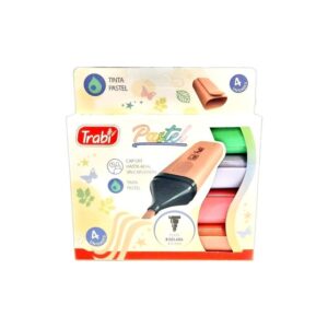 RESALTADOR TRABI PASTEL SURTIDO X 4 (TR5984)