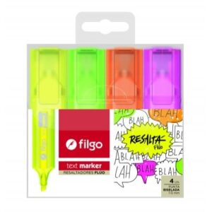 RESALTADOR FILGO TEXT MARKER BLISTER X 4U (TXM-E4-FLU)
