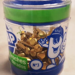 BROCHE SIFAP DORADO MARIPOSA Nº3 DOYPACK X 100U. (2500600003)