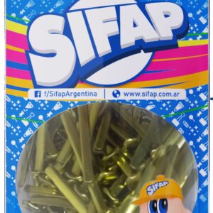 BROCHE SIFAP DORADO MARIPOSA Nº5 DOYPACK X 100U. (2500600005)