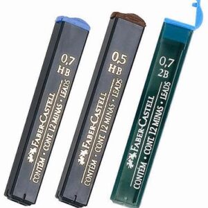 MINA FABER CASTELL 0.5MM B X 12C/U.