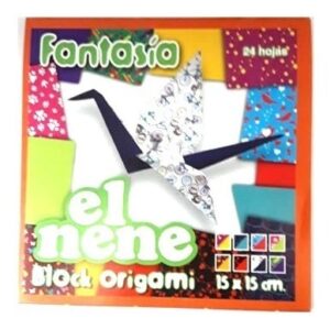 BLOCK DE DIBUJO EL NENE ORIGAMI 15X15 FANTASIA (210232)