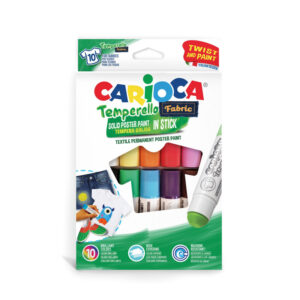 TEMPERA CARIOCA SOLIDA FABRIC PARA TELA X10 COLORES SURTIDOS TEMPERELLO (42324)