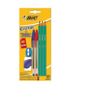 KIT ESCOLAR BIC 3 LAPIZ GRAFITO + 2 BOLIGRAFOS + GOMA + SACAPUNTA (9040691)