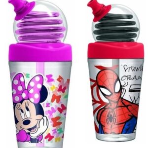 VASO CRESKO LOOPING CON PICO Y SORBETE 420ML V/LICENCIAS (HA168/KM674)