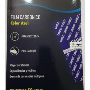 PAPEL CARBONICO CARBEST AZUL (PDF) X 50U. (534050)