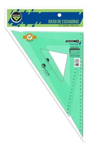 SET ESCUADRA PIZZINI 30CMX60 + 30CMX45 (373230J)
