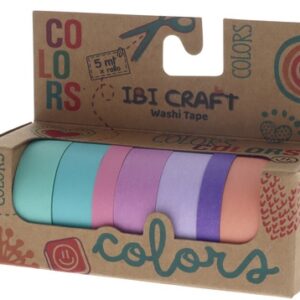 WASHI TAPE BOX IBICO X7U PASTEL 5MTS (055763)