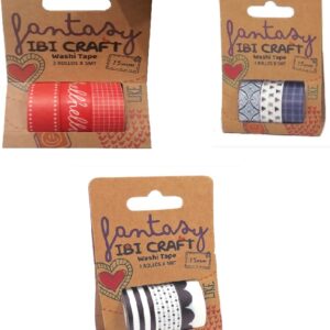 WASHI TAPE IBI CRAFT X3U 5MTS RED (055784)