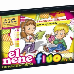 BLOCK DE DIBUJO EL NENE N°5 FLUO X 24H.(210271)