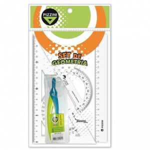 SET GEOMETRIA PIZZINI ESCOLAR 4 PIEZAS COMPAS (4224)