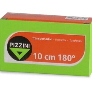 TRANSPORTADOR ESCOLAR PIZZINI 180° X 10CM COLOR CRISTAL (6710)