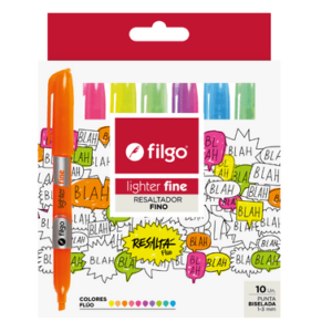 RESALTADOR FILGO LIGHTER FINE FLUO X10U (SLF-E10-FLU)